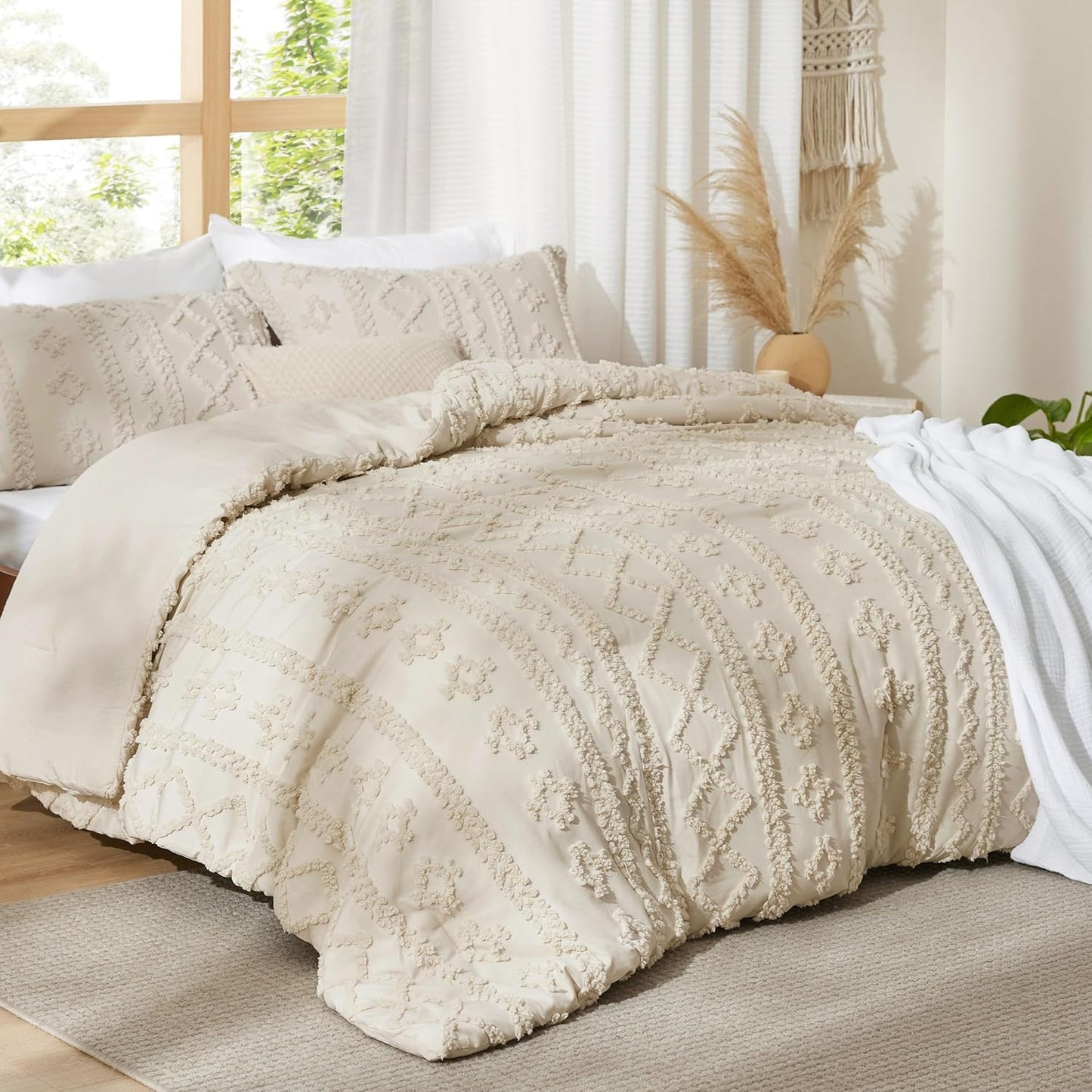 Boho Deluxe Embroidery Comforter Set