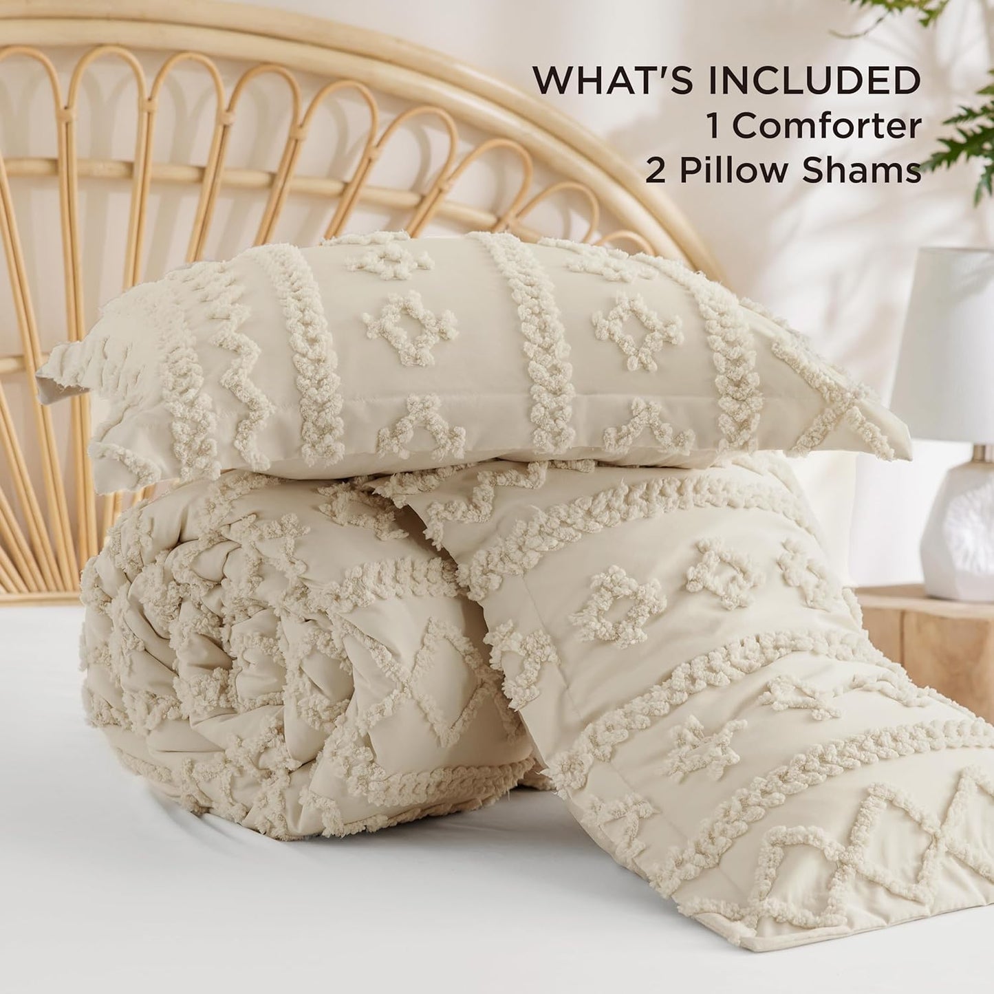 Boho Deluxe Embroidery Comforter Set