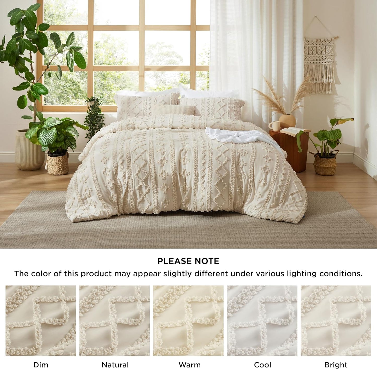 Boho Deluxe Embroidery Comforter Set